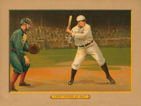 Chief Myers at Bat, Baseball Card, 1911 Poster Print by American Tobacco Company - Item # VARPDX460682