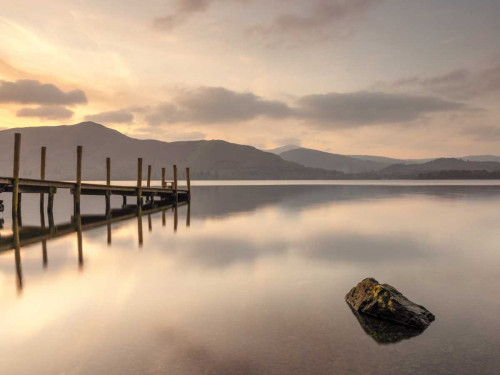 Pier on still lake Poster Print by Assaf Frank - Item # VARPDXAF20111114864
