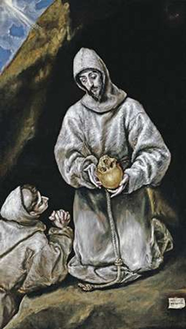 Saint Francis and Brother Leo in Meditation Poster Print by El Greco - Item # VARPDX265606