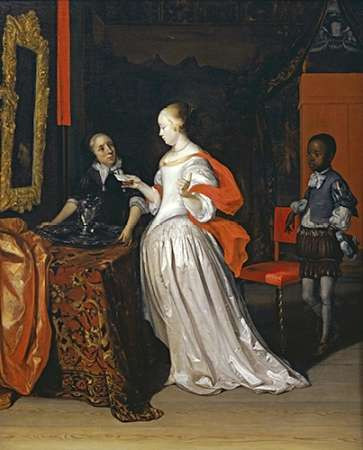 A Lady Holding a Letter Poster Print by Eglon Hendrick Van Der Neer - Item # VARPDX265721