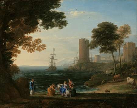Coast View with the Abduction of Europa Poster Print by Claude Lorrain - Item # VARPDX459986