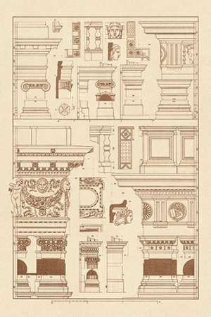 Details of Basilica at Vicenza and Library at Venice Poster Print by J. Buhlmann - Item # VARPDX394653