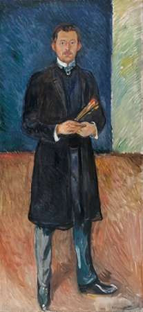 Self-Portrait with Brushes, 1904 Poster Print by Edvard Munch - Item # VARPDX467706