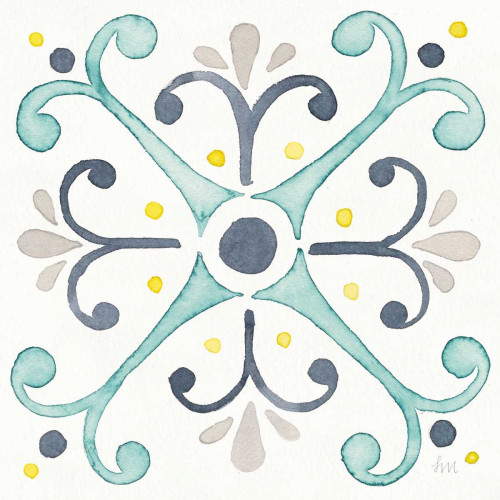 Garden Getaway Tile III White Poster Print by Laura Marshall - Item # VARPDX34473HR Garden Getaway Tile III White Poster Print by Laura Marshall - Item # VARPDX34473HR