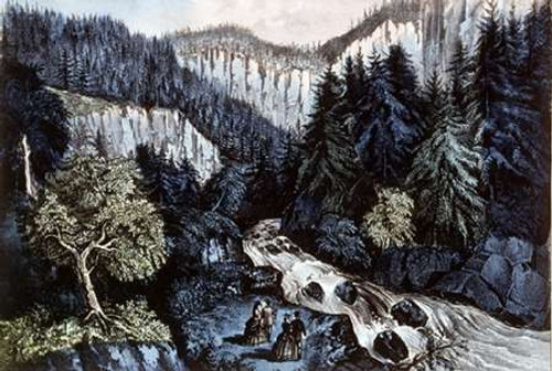 Source of The Hudson In Indian Pass Adirondacks Poster Print by Currier and Ives - Item # VARPDX277212