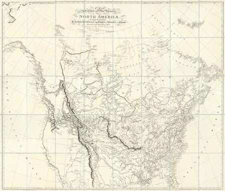 New Discoveries in the Interior Parts of North America, 1814 Poster Print by Aaron Arrowsmith - Item # VARPDX295459