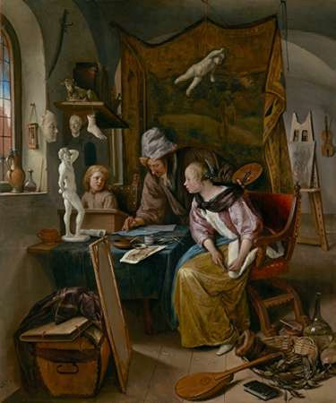 The Drawing Lesson Poster Print by Jan Steen - Item # VARPDX456796