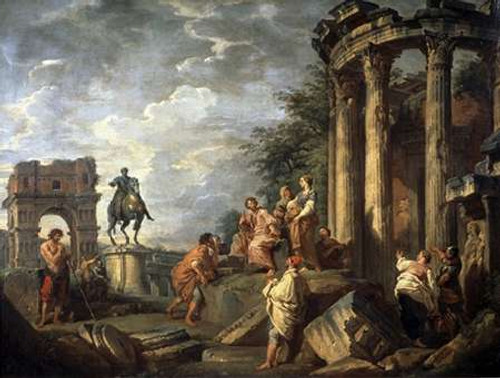 Ruins of Architecture Poster Print by Giovanni Paolo Panini - Item # VARPDX279321