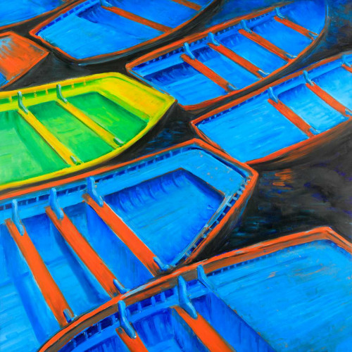 Small Canoes Poster Print by Atelier B Art Studio