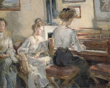 Evening Music Poster Print by Fritz Karl Hermann Von Uhde - Item # VARPDX267542