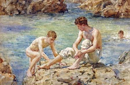 The Bathers Poster Print by Henry Scott Tuke - Item # VARPDX267433