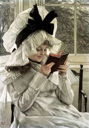 Reading a Book Poster Print by James Tissot - Item # VARPDX280480