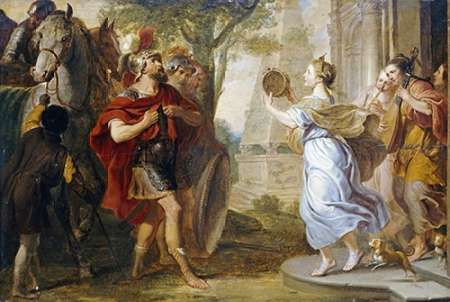 Jephthah Greeted By His Daughter Poster Print by Erasmus Quellinus - Item # VARPDX265378
