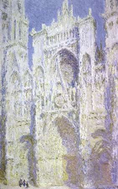 Rouen Cathedral: West Facade, Sunlight Poster Print by Claude Monet - Item # VARPDX278702