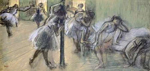 Dancers in Rehearsal Poster Print by Edgar Degas - Item # VARPDX277316
