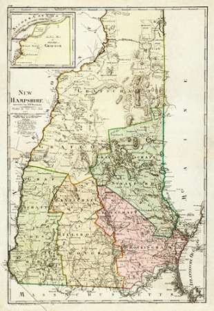 New Hampshire, 1796 Poster Print by Daniel Friedrich Sotzmann - Item # VARPDX295321