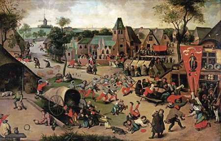 A Carnival On The Feastday of Saint George Poster Print by Abel Grimmer - Item # VARPDX266431