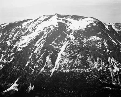 Full view of barren mountain side with snow, in Rocky Mountain National Park, Colorado, ca. 1941-194 Poster Print by Ansel Adams - Item # VARPDX460959 Full view of barren mountain side with snow, in Rocky Mountain National Park, Colorado, ca. 1941-194 Poster Print by Ansel Adams - Item # VARPDX460959