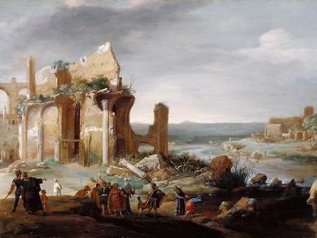 Moses and Aaron Changing the Rivers of Egypt to Blood Poster Print by Bartholomeus Breenbergh - Item # VARPDX456150