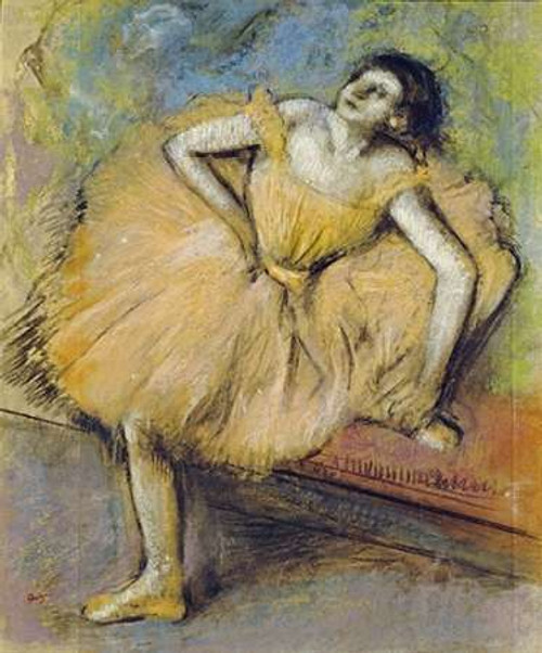 Danseuse Basculant-Danseuse Verte Edgar Degas Poster Print