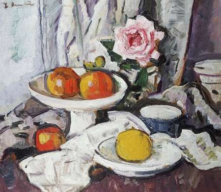 Apples In a White Fruitbowl Poster Print by George Leslie Hunter - Item # VARPDX266605