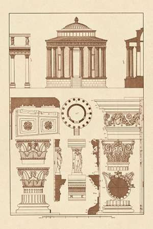 Temple of Vesta at Tivoli, Incantana at Salonichi Poster Print by J. Buhlmann - Item # VARPDX394614