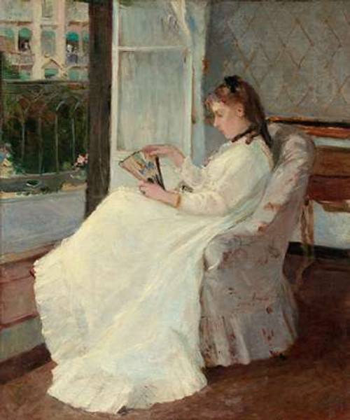 The Artists Sister at a Window, 1869 Poster Print by Berthe Morisot - Item # VARPDX459381