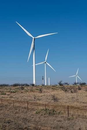 Wind turbines in Shackelford County, TX, northeast of Abilene Poster Print by Carol Highsmith - Item # VARPDX468093