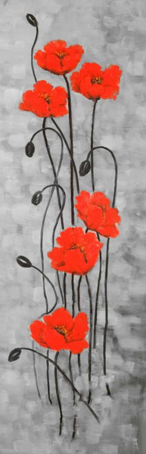 Red Flowers and Buds Poster Print by Atelier B Art Studio - Item # VARPDXBEGFLO185