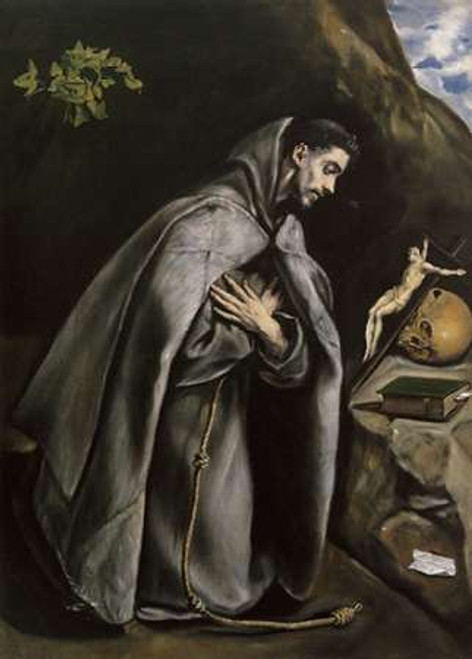 Saint Francis Meditating Poster Print by El Greco - Item # VARPDX372926