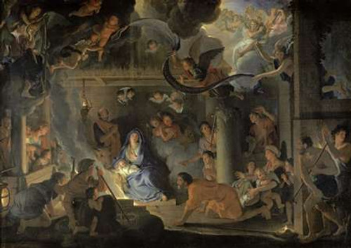 Adoration of the Shepherds Poster Print by Charles Le Brun - Item # VARPDX282348
