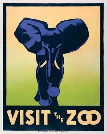 Visit the zoo - Elephant Poster Print by Hugh Stephenson - Item # VARPDX456055