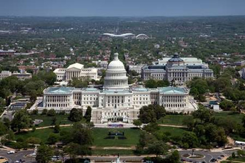 Aerial view, United States Capitol building, Washington, D.C. Poster Print by Carol Highsmith - Item # VARPDX463234