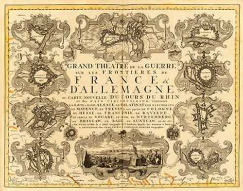 Grand Theatre de la Guerre, 1742 Poster Print by Guillaume De Lisle - Item # VARPDX295133