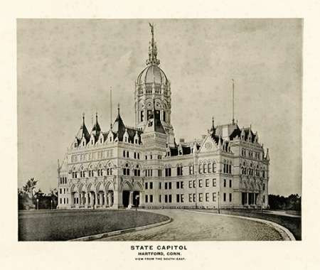 State Capitol, Hartford, Connecticut, 1893 Poster Print by D.H Hurd and Co. - Item # VARPDX295507