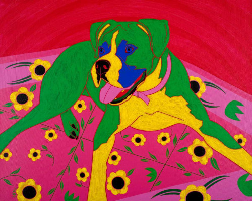 Courageous Clown Poster Print by Angela Bond