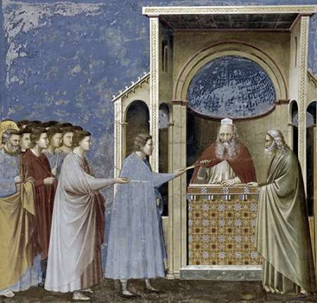 Virgins Suitors Presenting Their Rods Poster Print by Giotto - Item # VARPDX277730