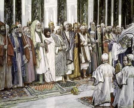 Legend of The Tests of Suitors of The Holy Virgin Poster Print by James Tissot - Item # VARPDX280400