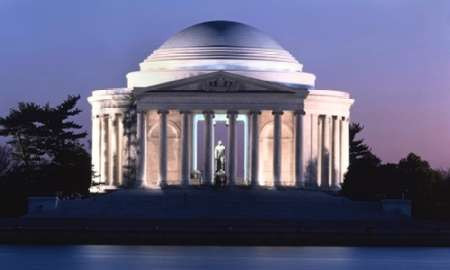 Jefferson Memorial, Washington, D.C. - Vintage Style Photo Tint Variant Poster Print by Carol Highsmith - Item # VARPDX463850