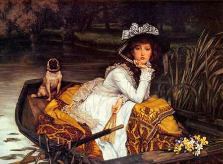 Young Lady In Boat Poster Print by James Tissot - Item # VARPDX374485