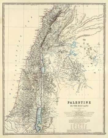 Palestine, 1861 Poster Print by Alexander Keith Johnston - Item # VARPDX295553