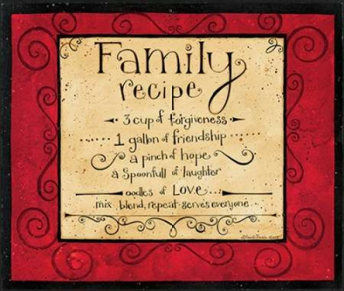 Family Recipe Poster Print by Dan DiPaolo - Item # VARPDXDDPSQ512A