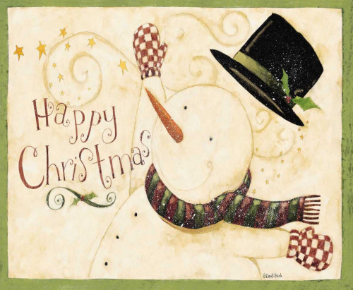 Happy Christmas Poster Print by Dan DiPaolo # DDPRC179A