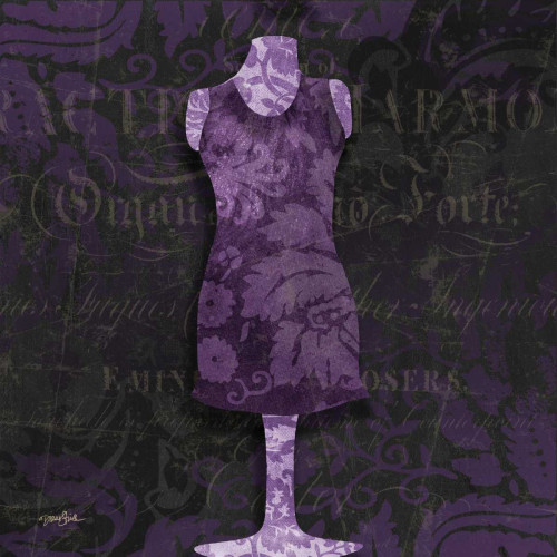 Dress Form Damask Poster Print by Diane Stimson # DSSQ247B