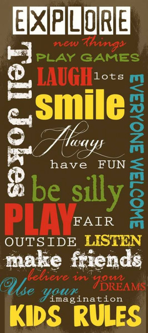 KIDS RULES Poster Print by Taylor Greene - Item # VARPDXTGPL041M1