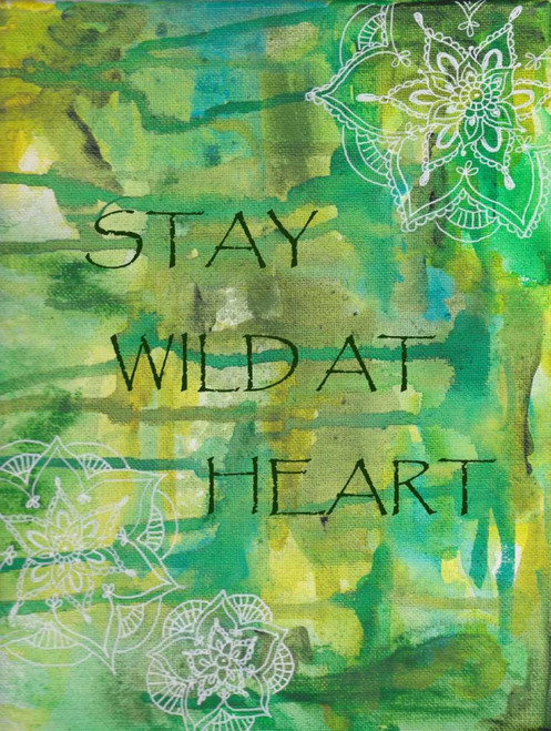 Green Stay Wild At Heart Poster Print by  Pam Varacek - Item # VARPDXPVRC062A