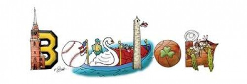 Boston Illustration Poster Print by Diane Stimson - Item # VARPDXDSPL239B