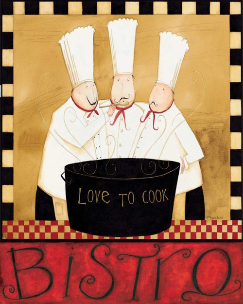 Bistro Chefs Poster Print by Dan DiPaolo # DDPRC001A