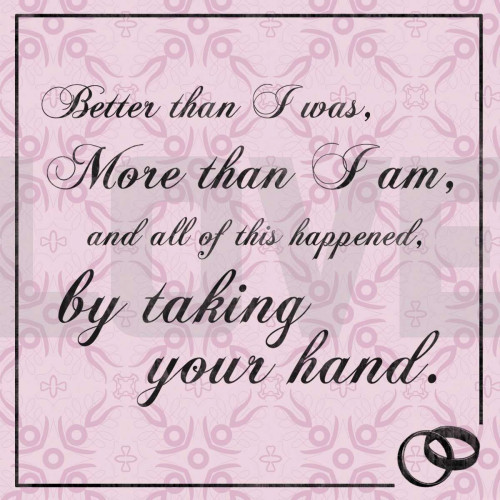 Wedding Hands Pink Poster Print by Lauren Gibbons # GLSQ096A1