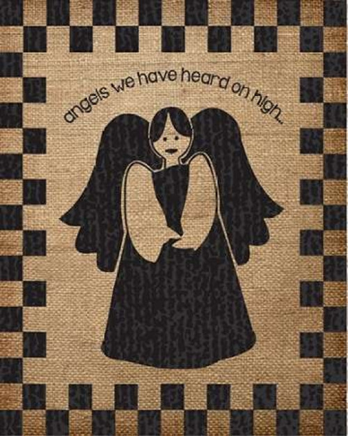 Burlap Christmas Angel Poster Print by Melody Hogan - Item # VARPDXMHRC192A